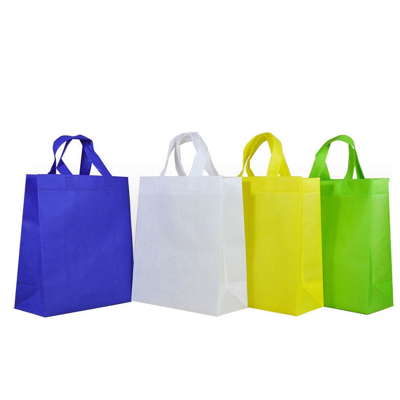 10PC PURPLE 12x16" Reusable Bag Recycled Non woven Grocery Tote Bag With Handles 